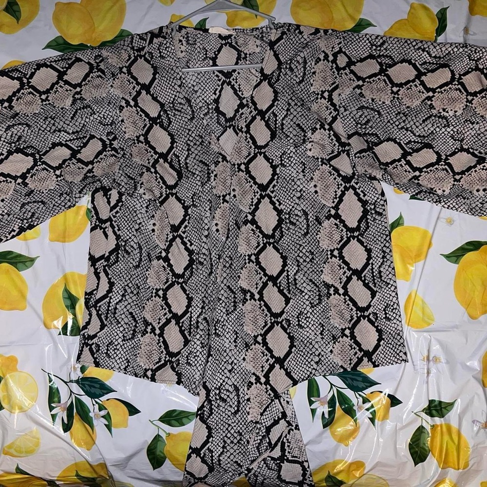 Snake skin print shirt!